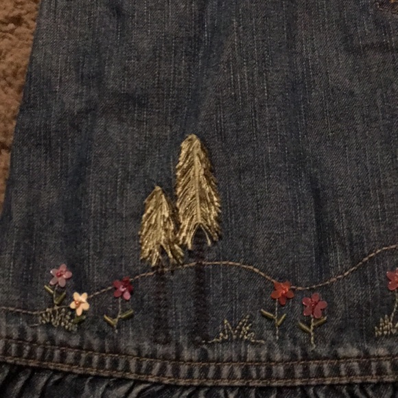 Vintage Gymboree Rocky Mountain horse Jean skirt Size 9 - Picture 4 of 11